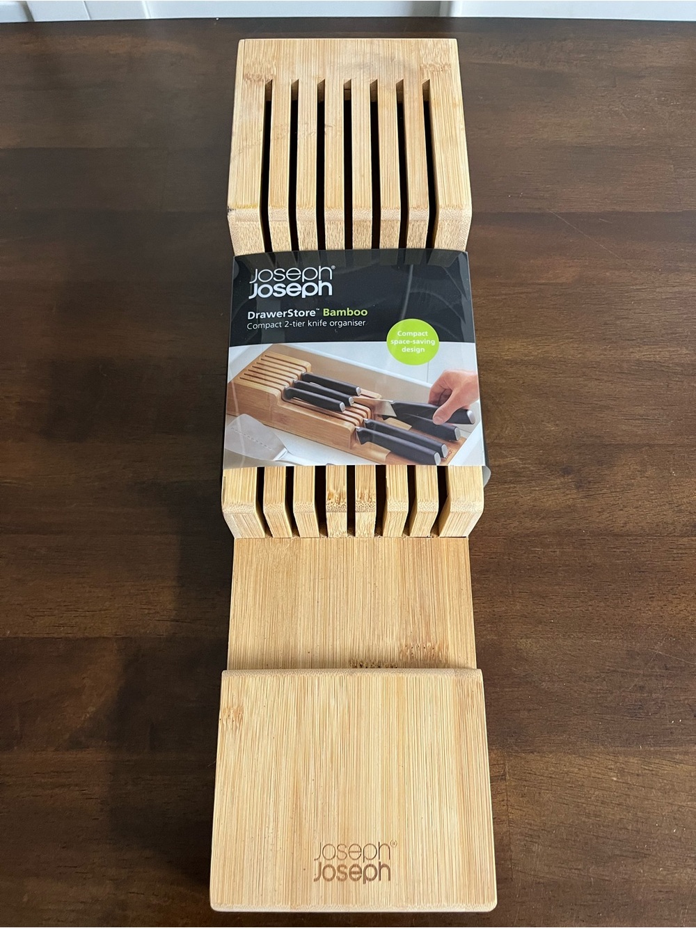 Joseph Joseph Bamboo DrawerStore Compact Knife Organizer - Natural